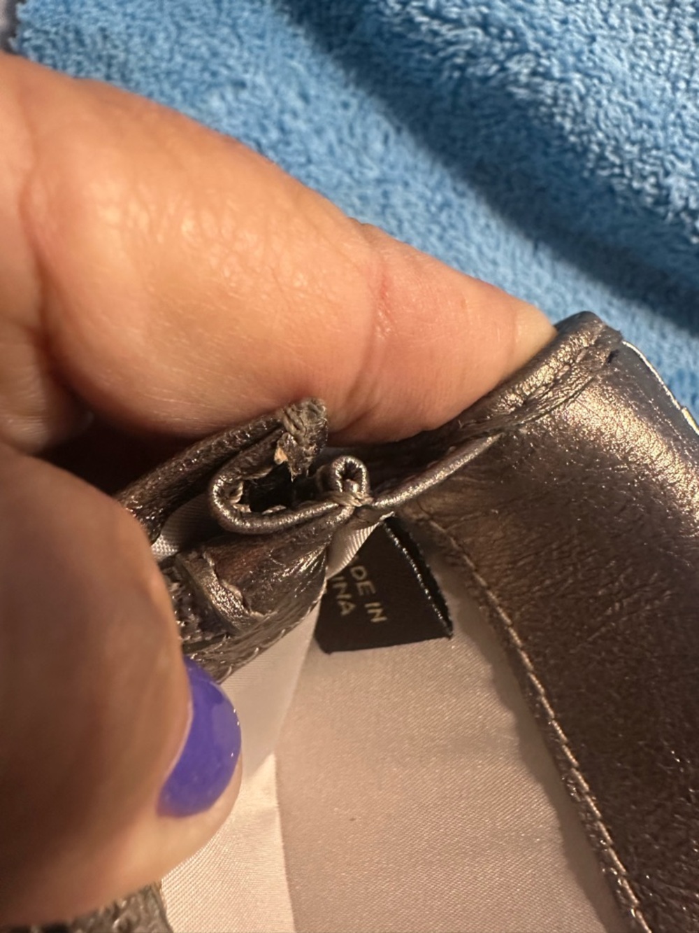 Coach Metallic Madison carriage wallet - Picture 7 of 10